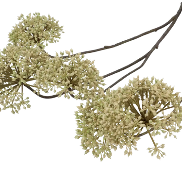 Zijden kunsttak Scallion Ball groen | 77 cm