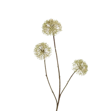 Zijden kunsttak Scallion Ball groen | 77 cm