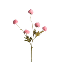 roze pompom kunstbloem